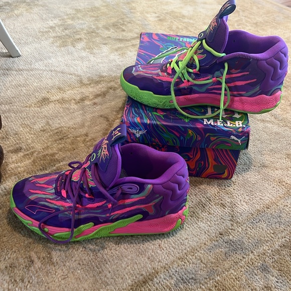 Puma MELO basketball shoes size 8 - Picture 4 of 5